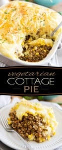 A meatless version of a timeless classic, this Vegetarian Cottage Pie has so much to offer in the flavor and texture departments, you'll probably like it better than the real thing! A perfect solution for your meatless Friday dinners that even the hardcore meat lovers will totally fall for.