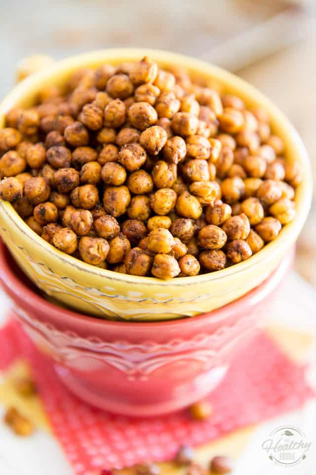 These Tex Mex Oven Roasted Chickpeas make for a uniquely delicious, healthy, easy to make and crazy addictive little snack! Perfect for any occasion, you'll want to have some on hand all the time! 