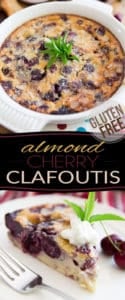 Super refreshing and easy to make, this Gluten Free Almond Cherry Clafoutis not only is delicious, but it's filled with all kinds of good stuff that'll do your body good!