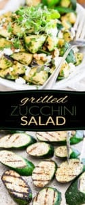 Buried under zucchini? This Grilled Zucchini Salad sure is a different and tasty way to make good use of them! In fact, it'll probably have you want to go out and get more!