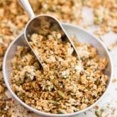 You won't believe how easy this Gluten Free Pumpkin Hemp Seed Granola is to make! Try it once, you'll never want to get the store-bought stuff ever again!
