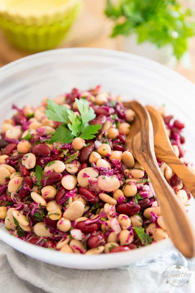 This bean salad is ready in mere minutes so it's perfect for those occasions when you have no time to cook. Not only that, but it also happens to be a simple and tasty way to add more beans to your diet! 