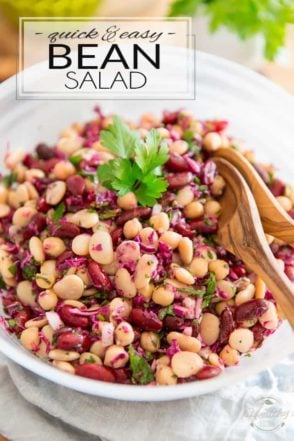 This bean salad is ready in mere minutes so it's perfect for those occasions when you have no time to cook. Not only that, but it also happens to be a simple and tasty way to add more beans to your diet!