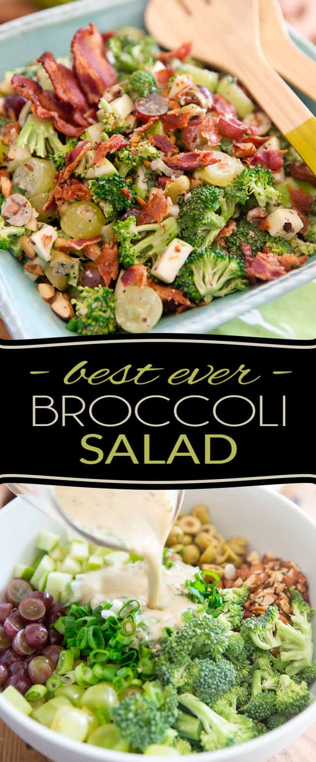 Best Ever Broccoli Grape Salad • The Healthy Foodie