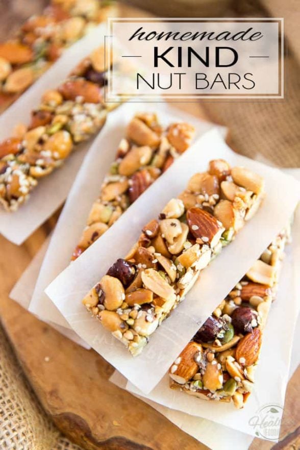 Homemade Kind Nut Bars • The Healthy Foodie