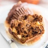 Despite them being made with nothing but wholesome ingredients and containing no refined sugar whatsoever, these Butternut Squash Apple Spice Muffins taste so delicious, you'll never believe how healthy they actually are!