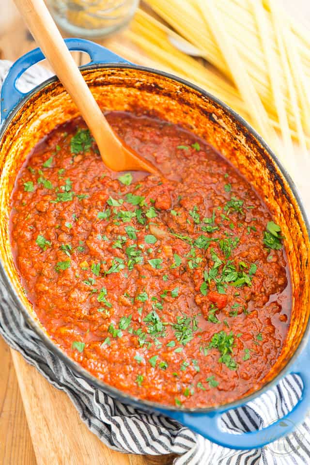 This is probably the easiest, and dare I say tastiest, spaghetti sauce you'll have ever made. And the best part is, no mess to clean up! Try it, you'll love it!  