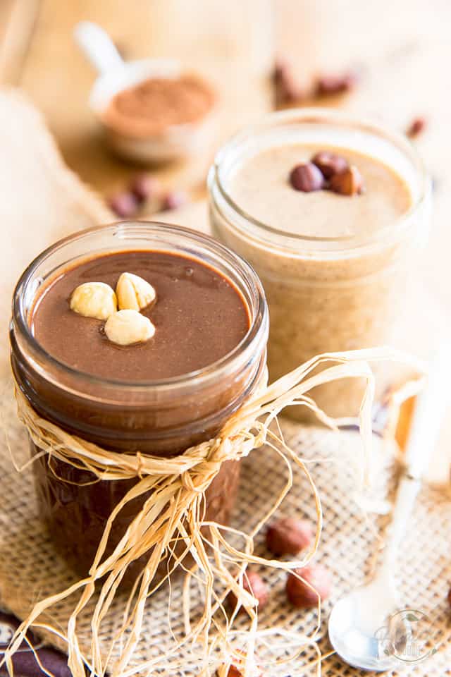 Learn how to easily make your own creamy Hazelnut Butter at home and then make it even more delicious by adding a touch of Dark Chocolate to it! Breakfast will never be the same... 