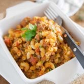 This Butternut Squash Beefaroni is a simple and fantastic way to covertly bring healthy food to the dinner table. Kids and grown-ups alike will be completely dazzled!