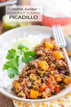 This Costa Rican Butternut Squash Picadillo is exploding with all kinds of exotic and bold flavors and filled with nothing but wholesome ingredients! A healthy gustatory experience you won't soon forget!