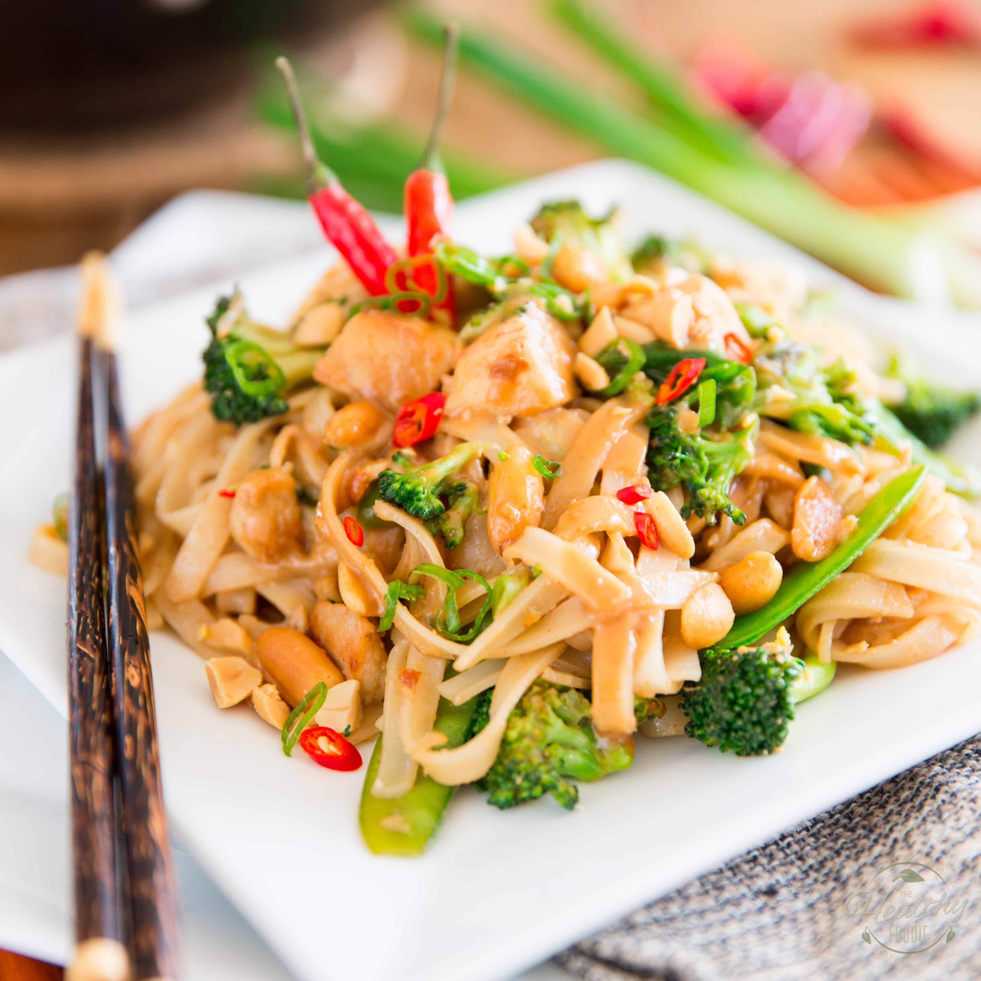 Spicy Peanut Chicken Noodles