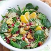 Spinach Quinoa Salad by Sonia! The Healthy Foodie | Recipe on thehealthyfoodie.com