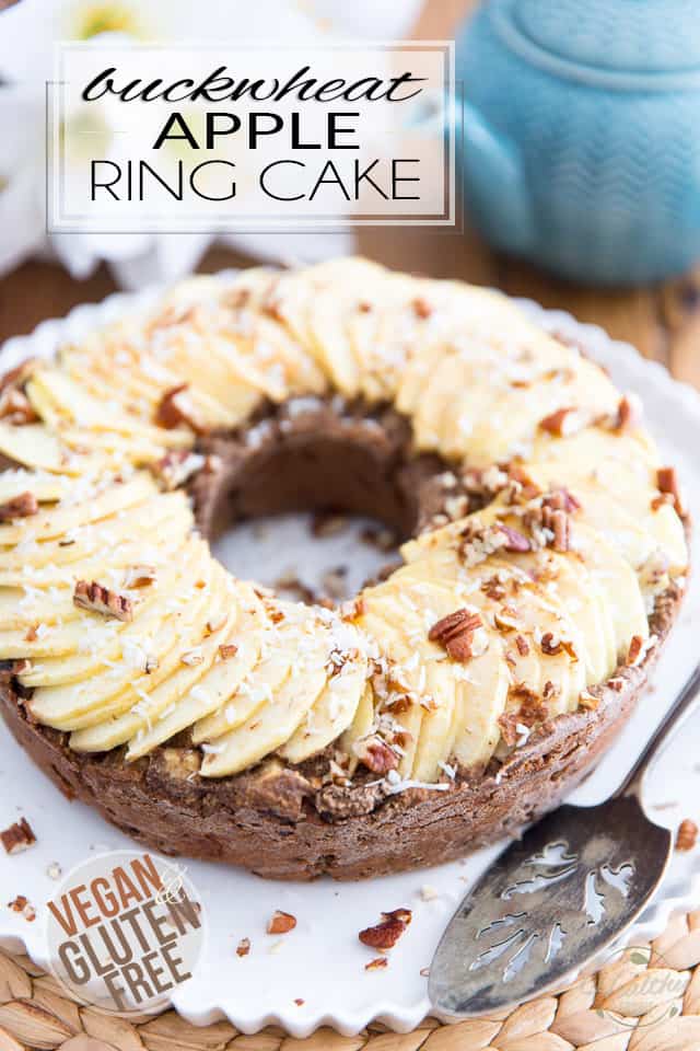 Cakes don't get much healthier than this Buckwheat Apple Ring Cake. On top of being completely vegan, it also happens to be free of gluten and refined sugar. Of course, it's also absolutely delicious! 