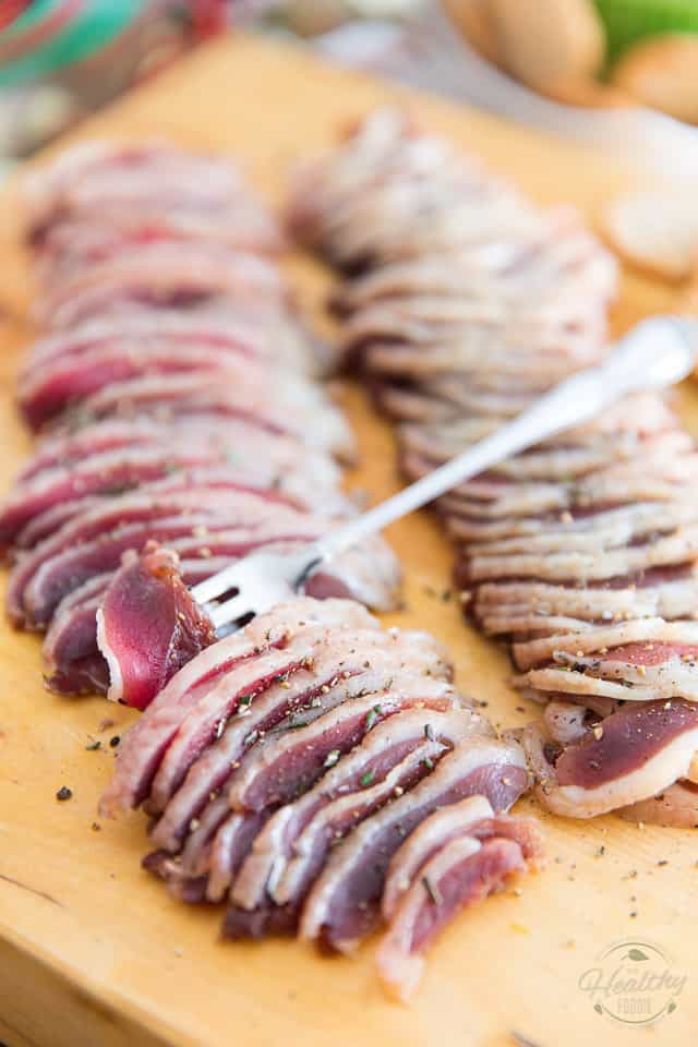 This Homemade Dry Cured Duck Prosciutto is an interesting spin on traditional prosciutto that can be easily made at home with only a few simple ingredients. No special equipment required! 