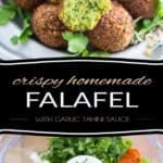 Homemade Falafel is SO much better! Learn how to make this deliciously crispy, light and fluffy chickpea fritter the right way, from scratch, with good wholesome and nutritious ingredients! It's much easier than you think!