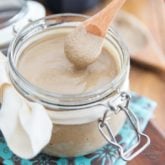 Tahini, aka sesame paste, is a very common ingredient in Mediterranean cuisine and has many uses in the kitchen. Not only is it an essential component in making hummus, or baba ganoush, but it's also fantastic in dressings, sauces and countless recipes!