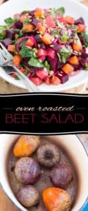 Don't waste another piece of foil to roast your beets in the oven! Simply throw them whole in a Dutch oven, to concentrate and seal in their sweet and earthy flavor, then easily turn them into this nutrition-packed, scrumptious Oven Roasted Beet Salad!