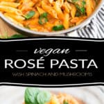 Quickly and easily pimp your favorite jarred marinara sauce and turn it into an exquisite and "regular-rotation-worthy" Vegan Rosé Pasta dish using only a few very simple, and surprising, ingredients!