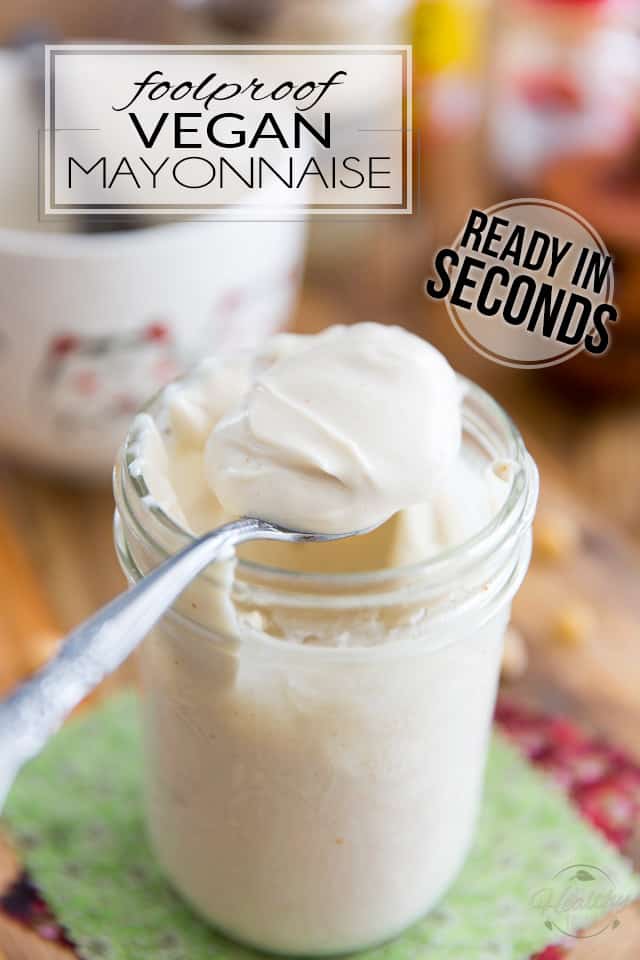 Stop spending crazy amounts of money on Vegenaise and other overly expensive store-bought Vegan Mayonnaise; make your own at home in mere seconds with only 4 simple ingredients; This technique is so quick and easy and produces such a rich, thick and creamy mayonnaise, you'll adopt it as soon as you try it! 