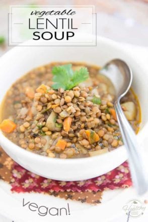 Don't settle for canned soup; homemade is so much better - and saves cans, too! Plus, this one-pot Vegan Vegetable Lentil Soup recipe is so easy to make and tastes so good, it's undoubtedly going to become a family favorite!