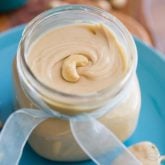 Stop spending fortunes on store-bought creamy cashew butter! 5 minutes and 3 ingredients are all you will be needing to make your own at home, for a fraction of the price.