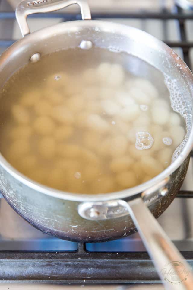 Add the gnocchi to the boiling water