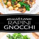 Ready in no time, this Mushroom Rapini Gnocchi recipe is so simple and easy to make, yet so crazy tasty, you'll probably want to add it to your regular rotation!