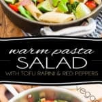 This no fuss vegan Warm Pasta Salad Perfect is meant to be eaten warm, but is just as tasty at room temperature or even right out of the fridge, making it a perfect choice for any season or any occasion!