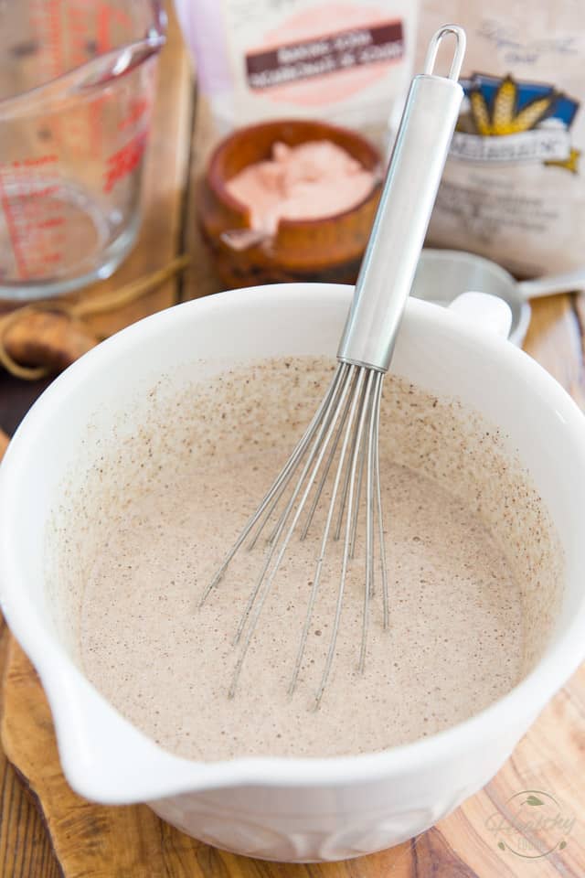 Whisk gently but firmly until the batter is smooth