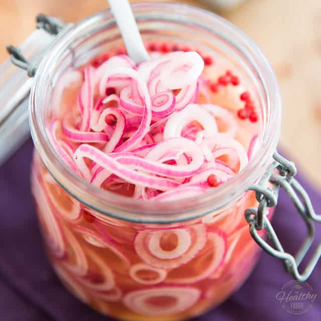 Simple & Delicious Quick-Pickled Red Onions - Inspired Edibles