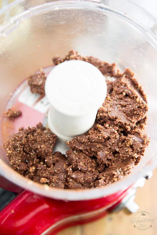 Process until a soft dough-like mixture forms