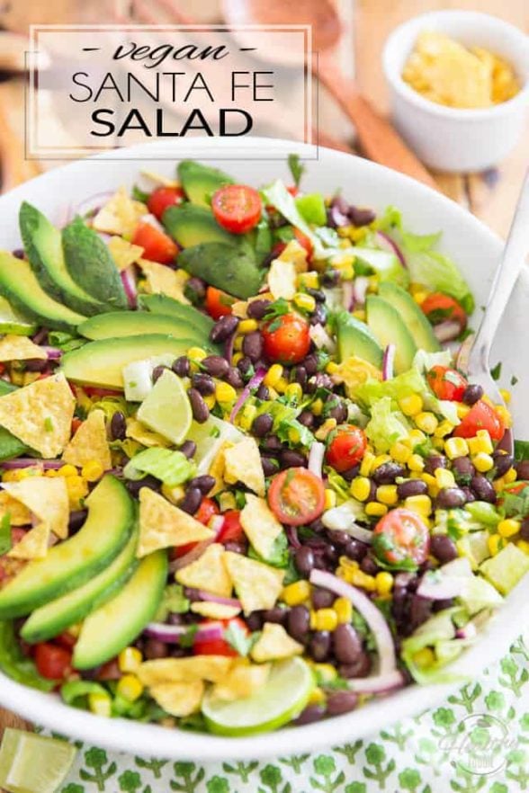 Vegan Santa Fe Salad • The Healthy Foodie