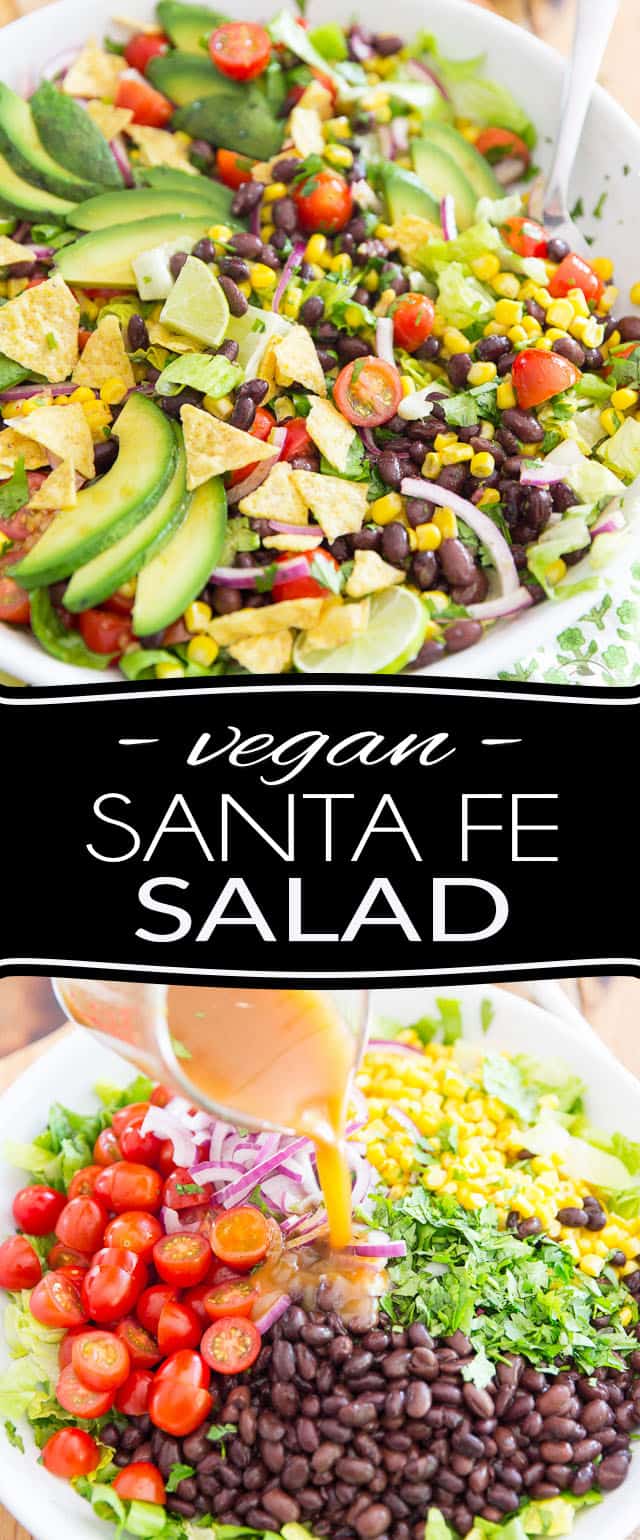 Vegan Santa Fe Salad • The Healthy Foodie