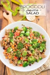 This Vegan Broccoli Pasta Salad is so incredibly tasty that no one will realize exactly how much veggies they're acctually eating! It's the perfect way to get kids and picky eaters to get their daily intake!