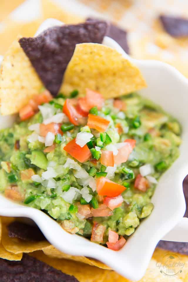 Let the guac sit for about 15 minutes before serving