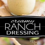 This Homemade Creamy Vegan Ranch Dressing only takes minutes to make and tastes so crazy good, it will forever change the way you think of salads... In fact, you'll probably want to have salad every day, from now on!