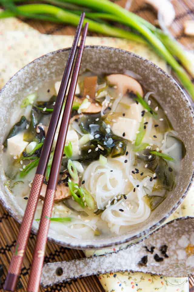 As delicious as it is easy to prepare, this Noodle Miso Soup comes together in under 10 minutes and requires only 5 ingredients to make! 