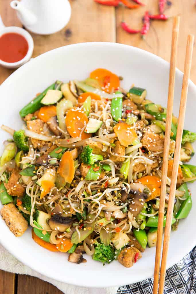 Quick and easy to make, these Asian Style Sauteed Veggies with Tempeh explode with flavor, while allowing the vegetables to truly shine and express their beautiful nature. 