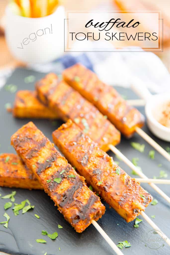 If you are a fan of buffalo sauce, then you will be all over these Buffalo Tofu Skewers. Their flavor and texture is so similar to that of chicken, it's almost scary... they will even win over the toughest tofu non-enthusiasts!