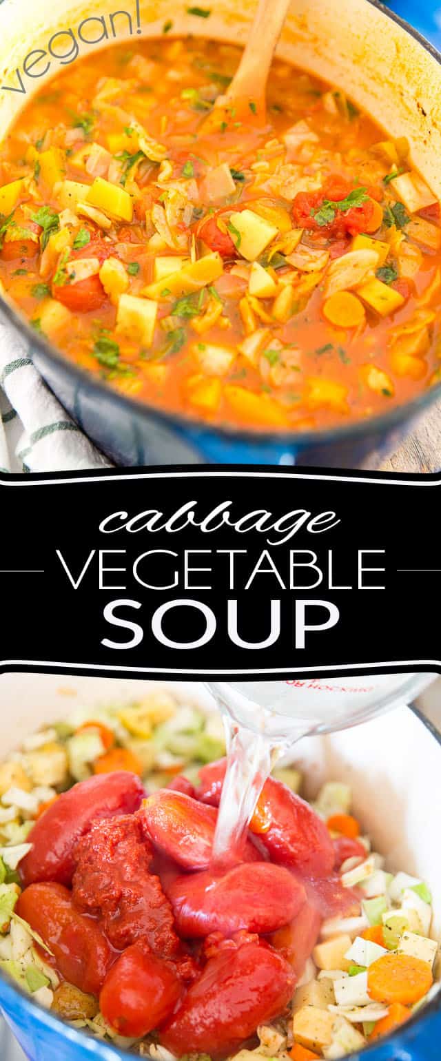 Cabbage Vegetable Soup • The Healthy Foodie