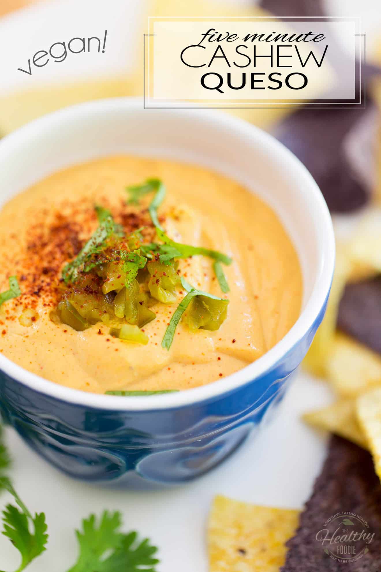 Dairy Free Cashew Queso - 5 Minutes!