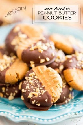 These No Bake Vegan Peanut Butter Cookies are as easy to make as they are delicious to eat, and good for your body! A truly guilt-free little treat for the peanut butter lover in you!