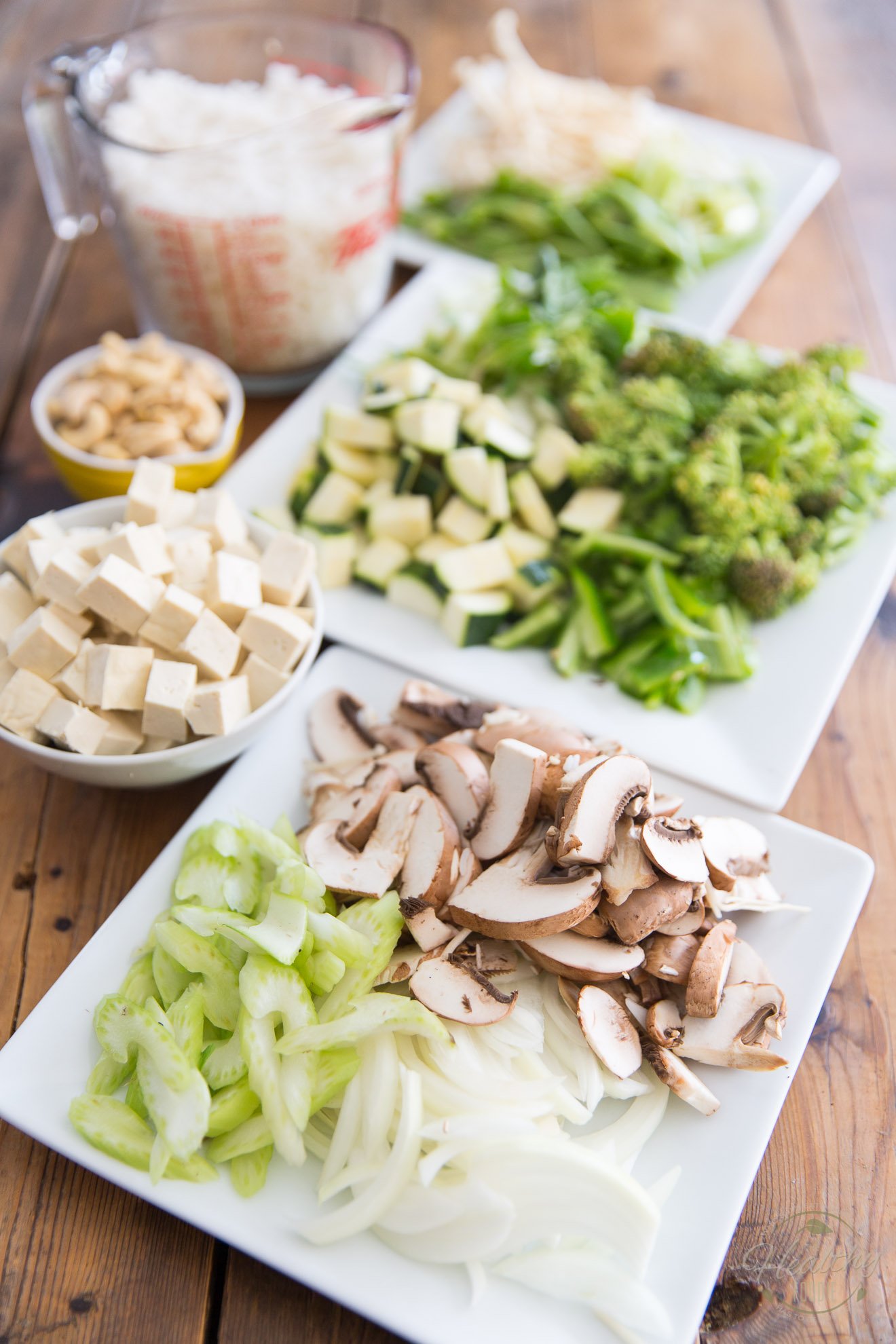 Vegan Tofu Cashew Fried Rice • The Healthy Foodie