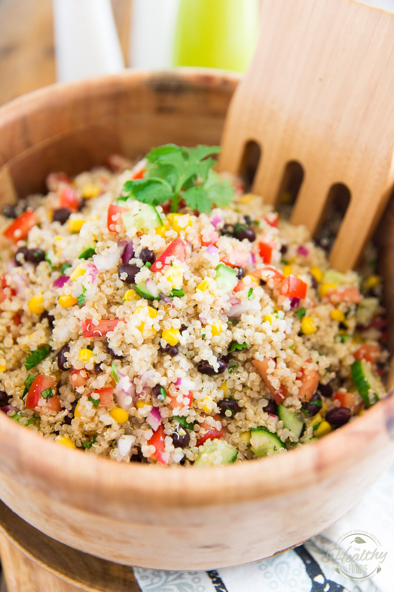 Mediterranean Quinoa Salad • The Healthy Foodie