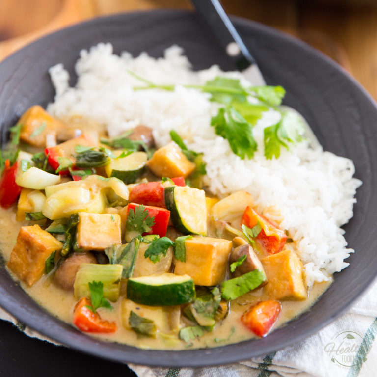 Vegan Thai Green Curry Tofu • The Healthy Foodie