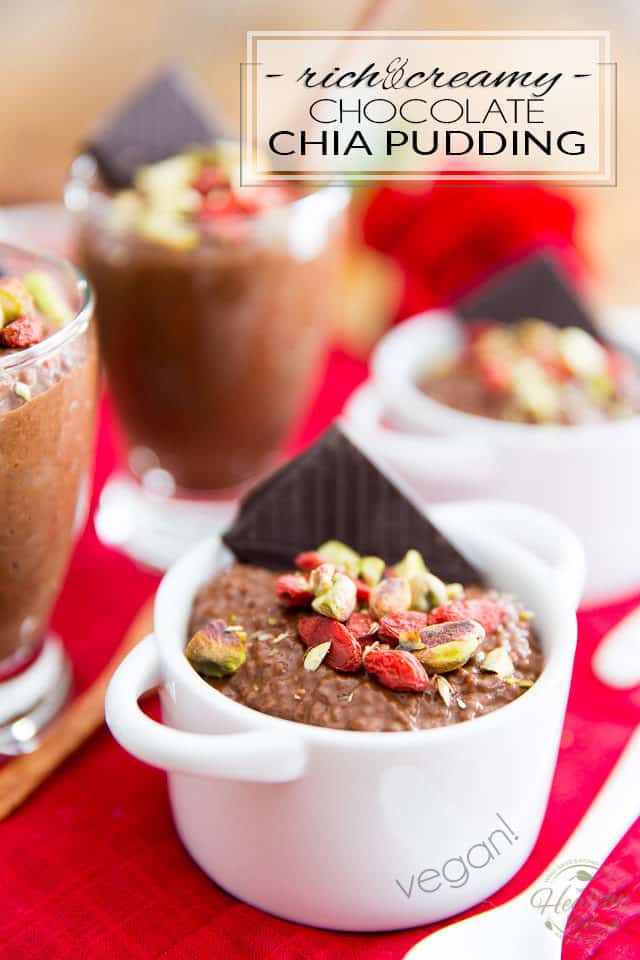 This Vegan Chocolate Chia Pudding is crazy thick and creamy and has a decadently rich and intense chocolate flavor. Yet, it's loaded with wholesome ingredients and is actually good for you!