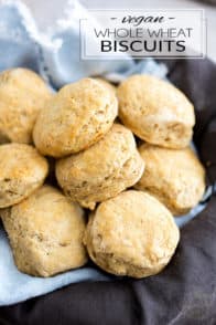 Biscuits are an undeniable classic American treat and a must-have on your Thanksgiving table. Those Whole Wheat Biscuits are a lot easier to make than you might think, and much healthier, too! Oh, and they are vegan, to boot!
