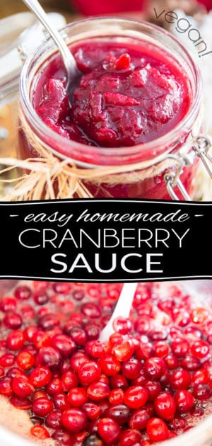 Naturally sweetened with orange juice and maple syrup, this Cranberry Sauce is so stupid easy to make and tastes so much better than the sugar-laden storebought stuff... Plus, it can - and even should - be made ahead of time, so there are no excuses not to make your own!