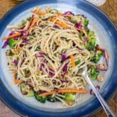Warm Peanut Thai Noodle Salad by Sonia! The Healthy Foodie | Recipe on thehealthyfoodie.com