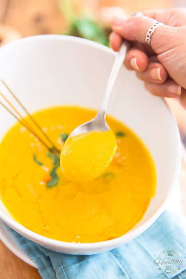 Ginger Turmeric Squash Soup • The Healthy Foodie